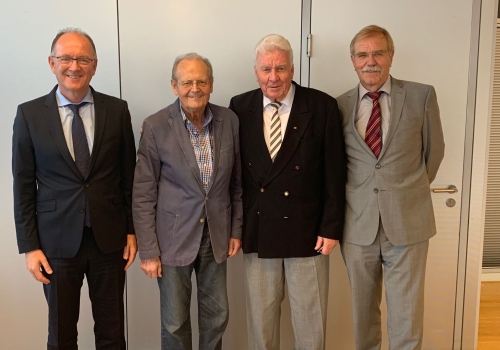 v.l. Matthias Sailer, Frieder Birzele, Falk Dieter Widmaier und Hubert Wicker
