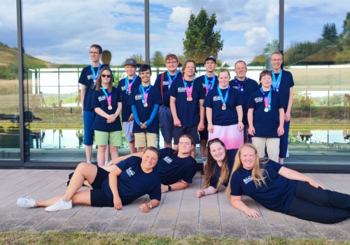 Teilnehmer/-innen an den Special Olympics in Neckarsulm
